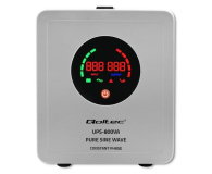QOLTEC Zasilacz awaryjny Pure Sine Wave UPS | 800VA | 560W | Stała faza | Szary 50718 - 1088151 - zdjęcie 2